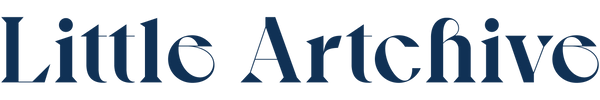 Logo of 'Little Artchive' with a blue color scheme.